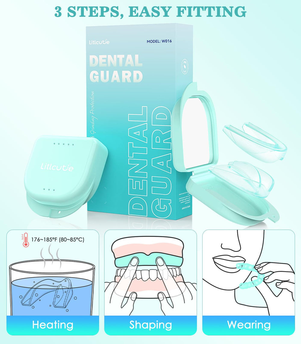 Spearmint green Litlcutie mouth guard design