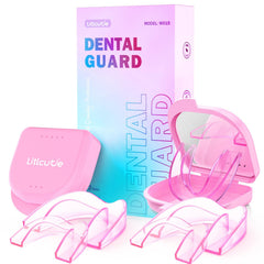 Litlcutie mouth guard for teeth grinding with two protective cases