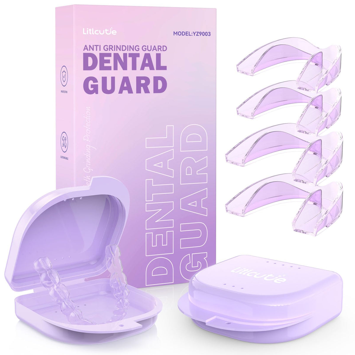 Litlcutie mouth guard in ventilated protective case