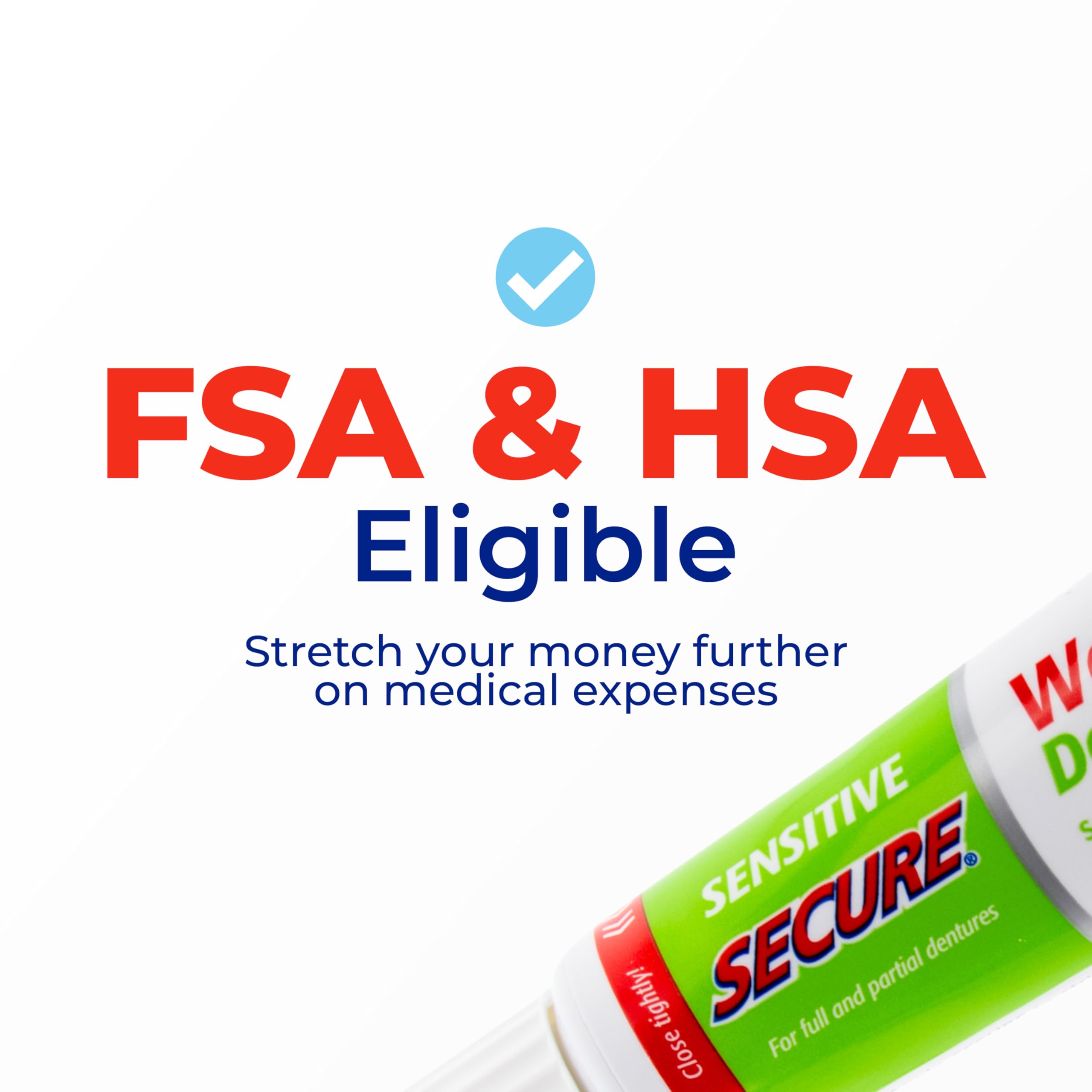 Small amount goes a long way with denture adhesive