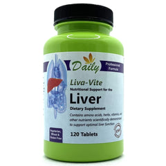 Daily Manufacturing Liva-Vite bottle label