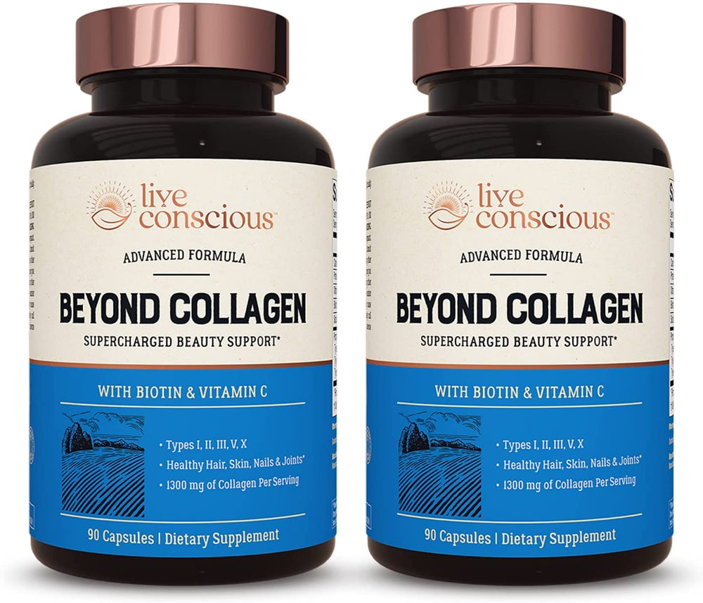 Live Conscious Beyond Collagen bottle with label