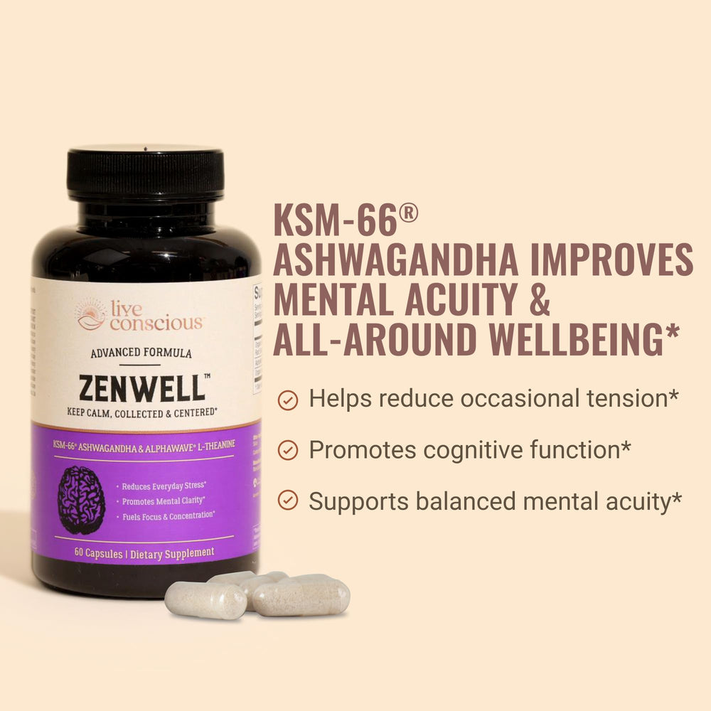 Close-up view of Ashwagandha capsules