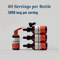 Methylcobalamin B12 5000 mcg vegan formula bottle label