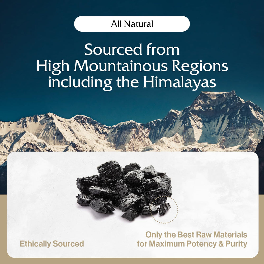 Premium glass jar of Live Resin Pure Gold Shilajit on countertop