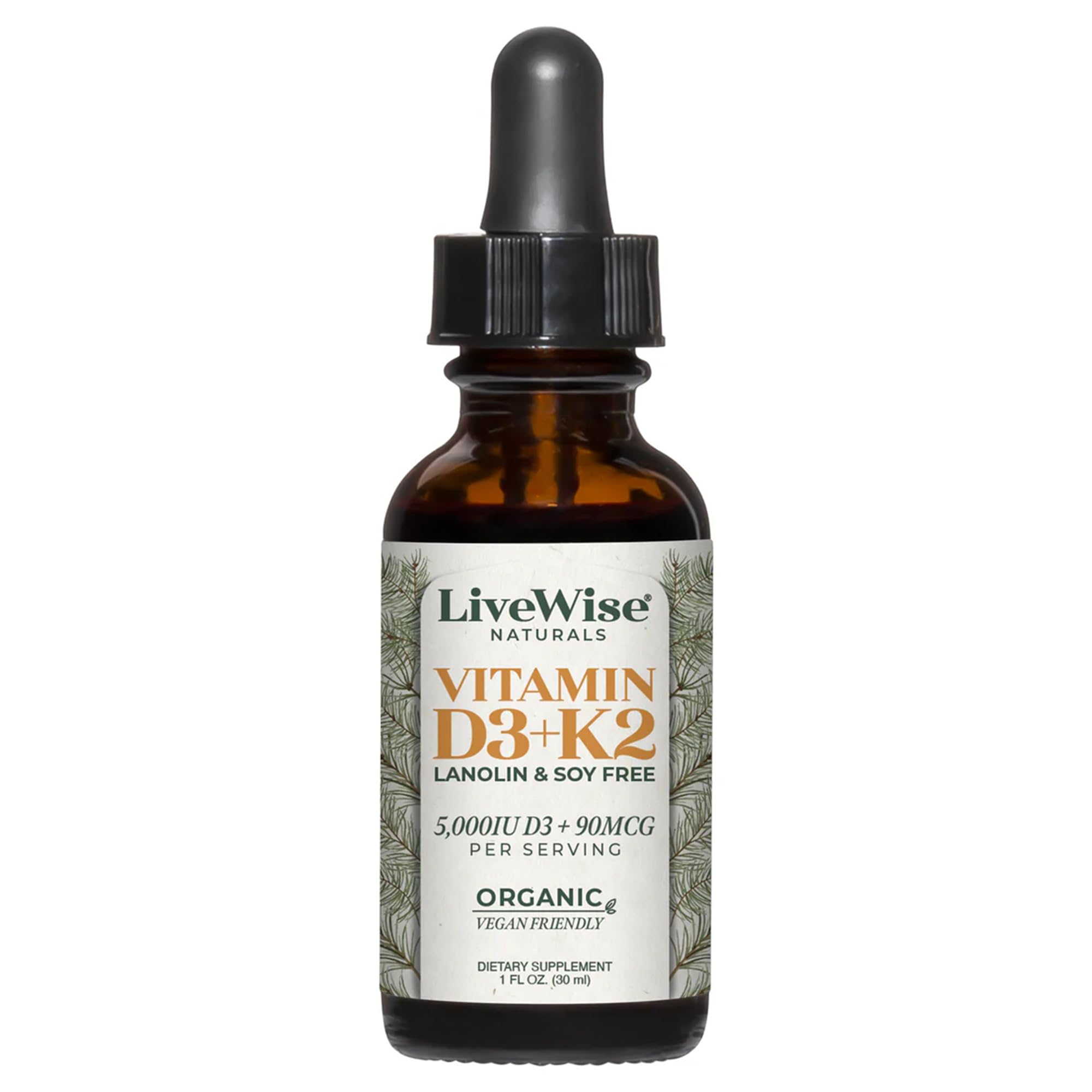 Gluten-free Vitamin D3+K2 5,000 IU product image