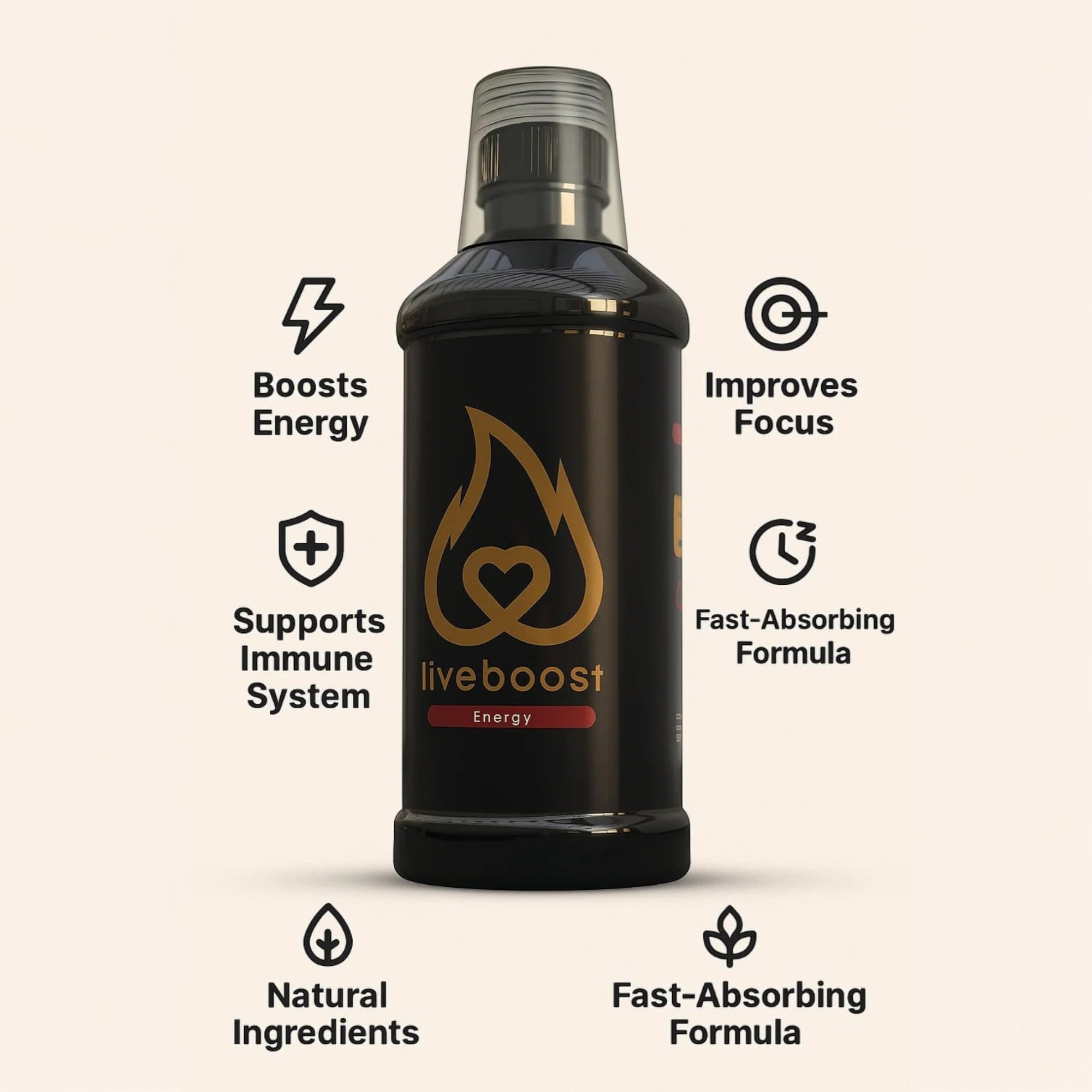 Nutrition label and key ingredients of LIVEBOOST