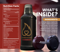 LIVEBOOST ingredients and nutrition chart