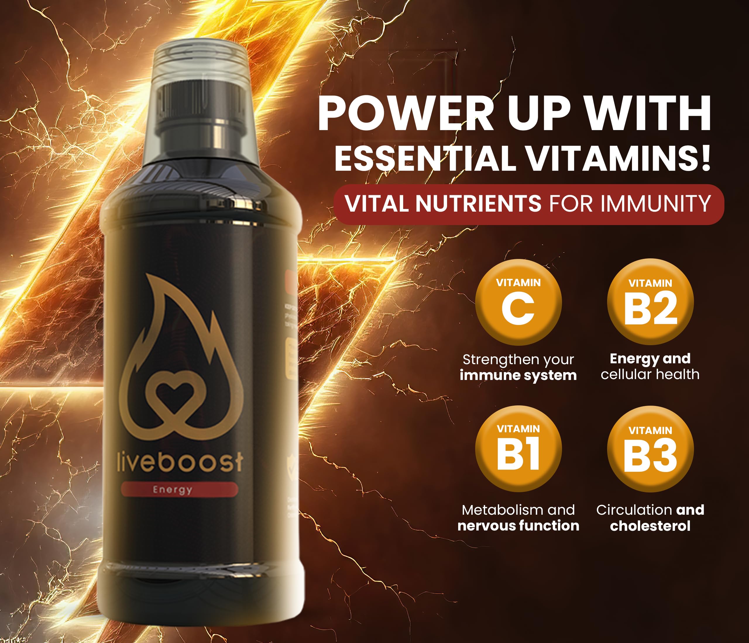 LIVEBOOST packaging box and bottle