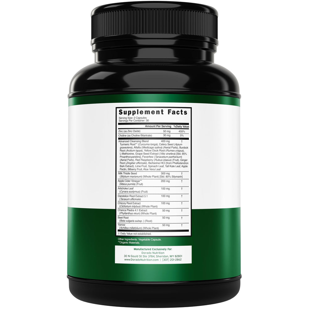 Close-up of supplement bottle with 60 vegan capsules