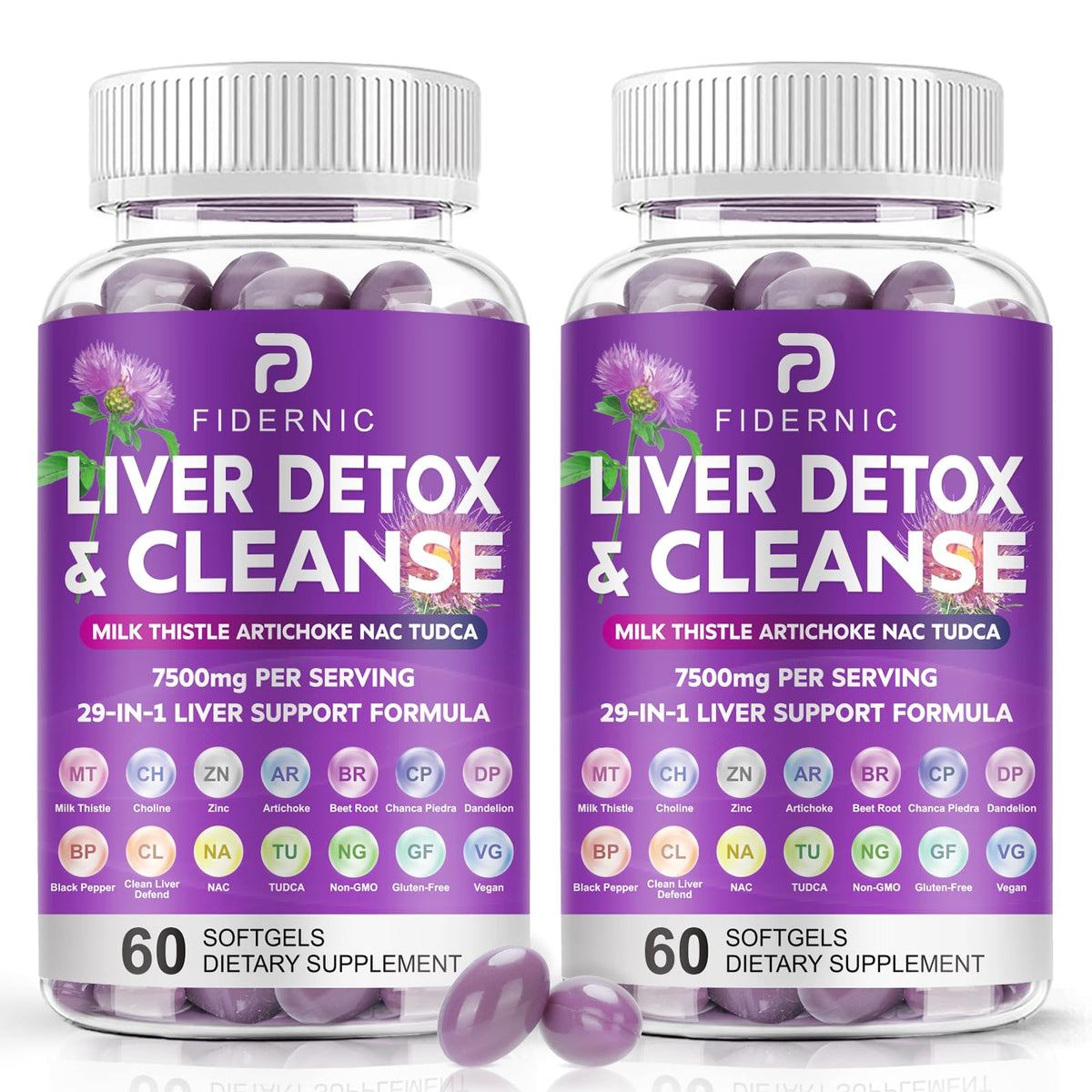 Hero image: Liver Cleanse Detox & Repair bottle with 120 vegan softgels