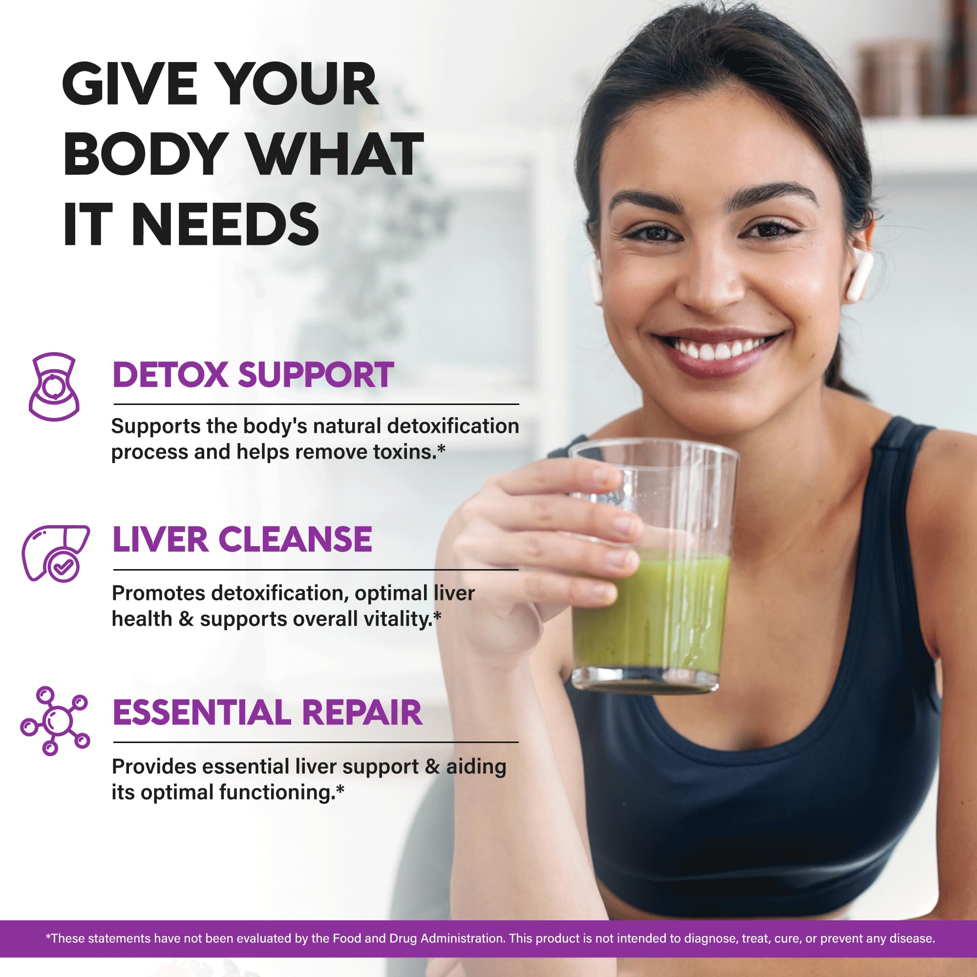 TUDCA, Glutathione & NAC ingredients for detoxification