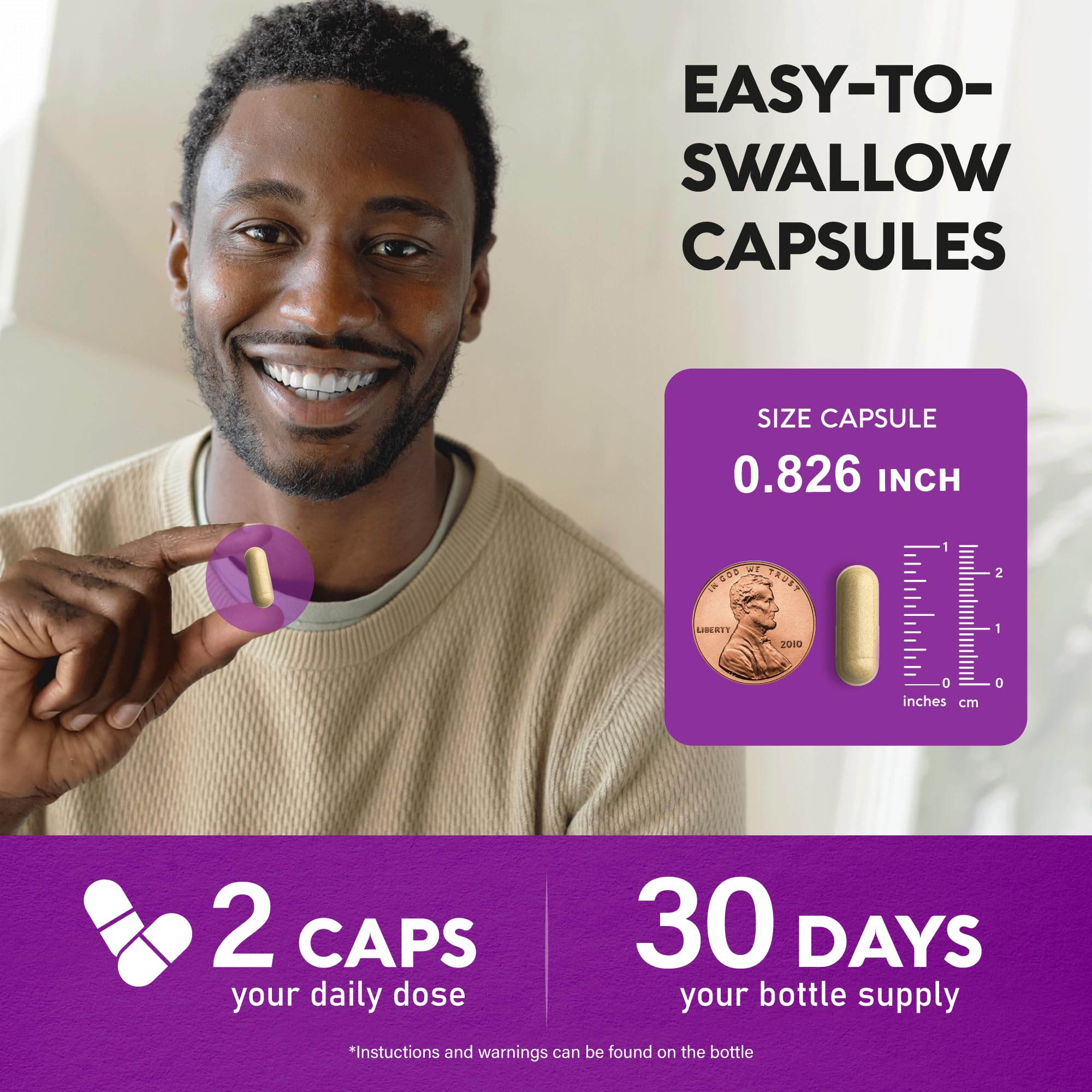 Made in USA label on Liver Cleanse bottle