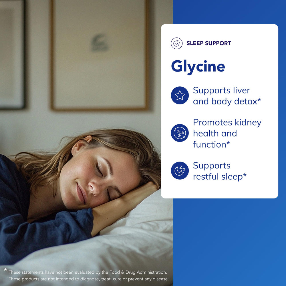 Liver detox concept illustration with glycine