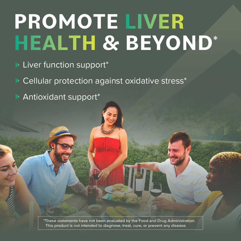 Liver detox support with milk thistle