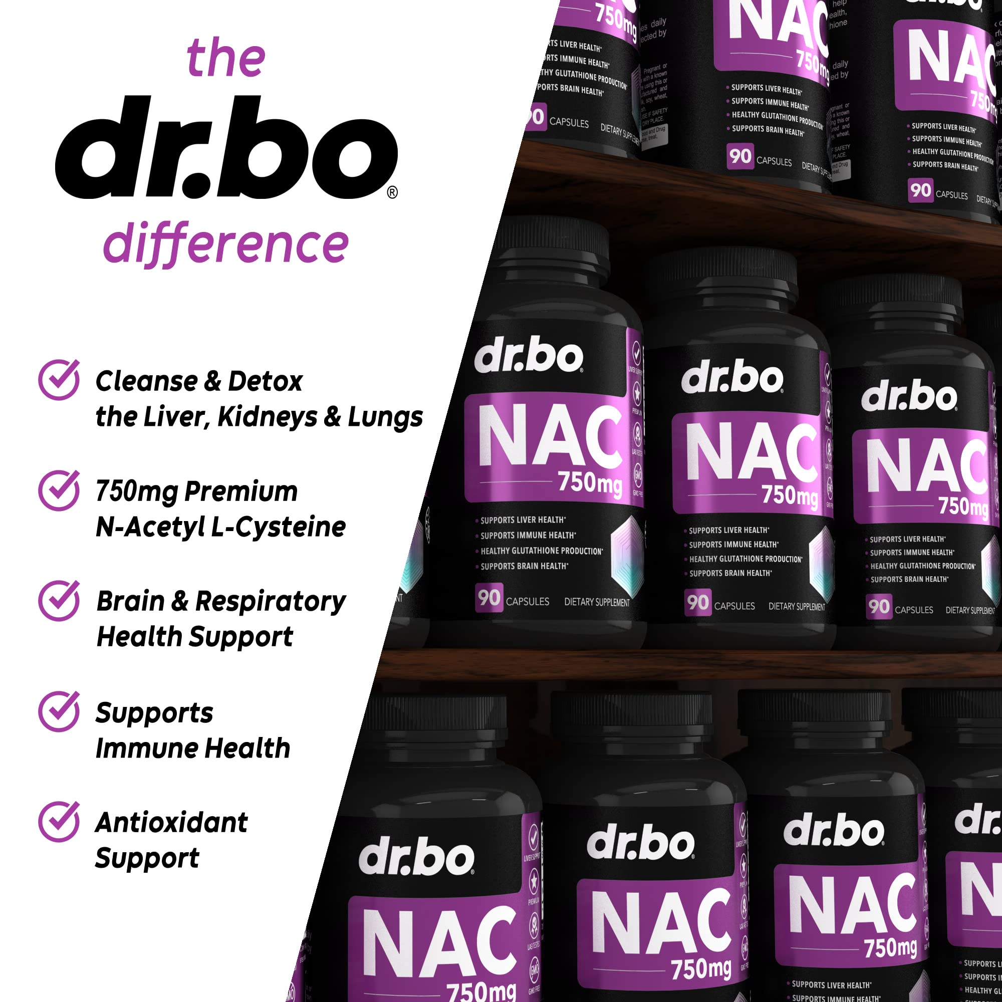 Liver detox concept visual with DR. BO NAC supplement