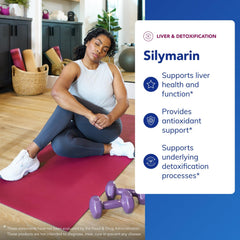 Illustration of liver health with Silymarin