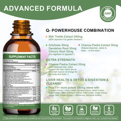 Milk thistle and artichoke herbs used in the formula