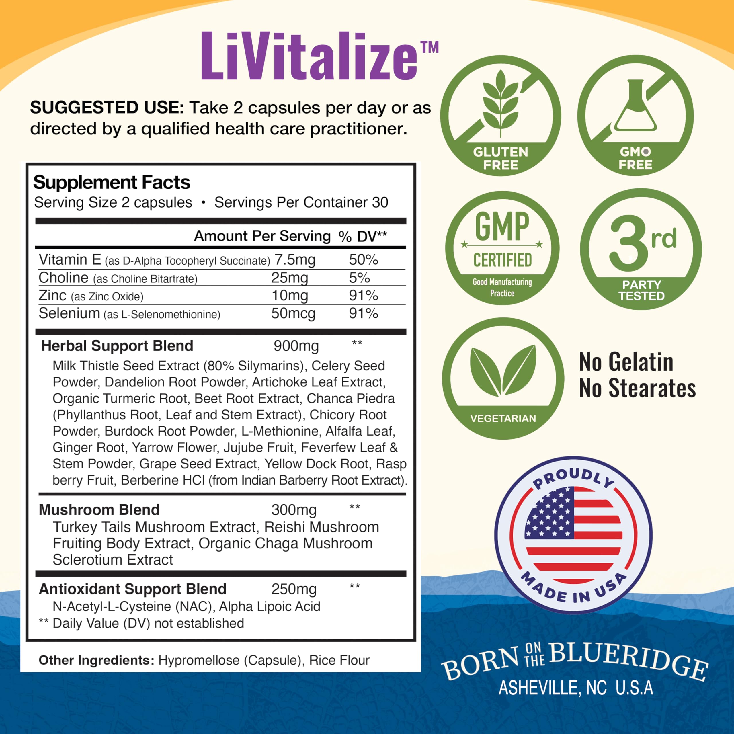 Liver health supplement 60 capsules pack