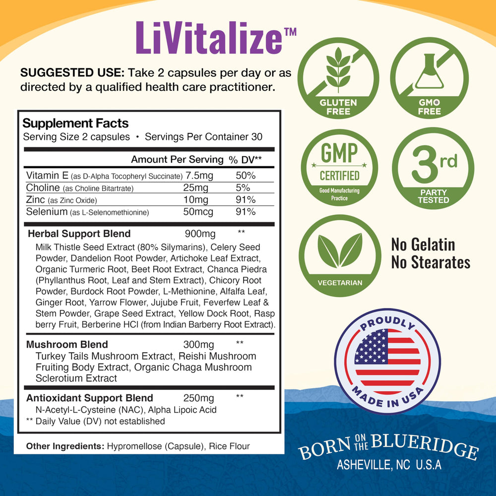 Liver health supplement 60 capsules pack