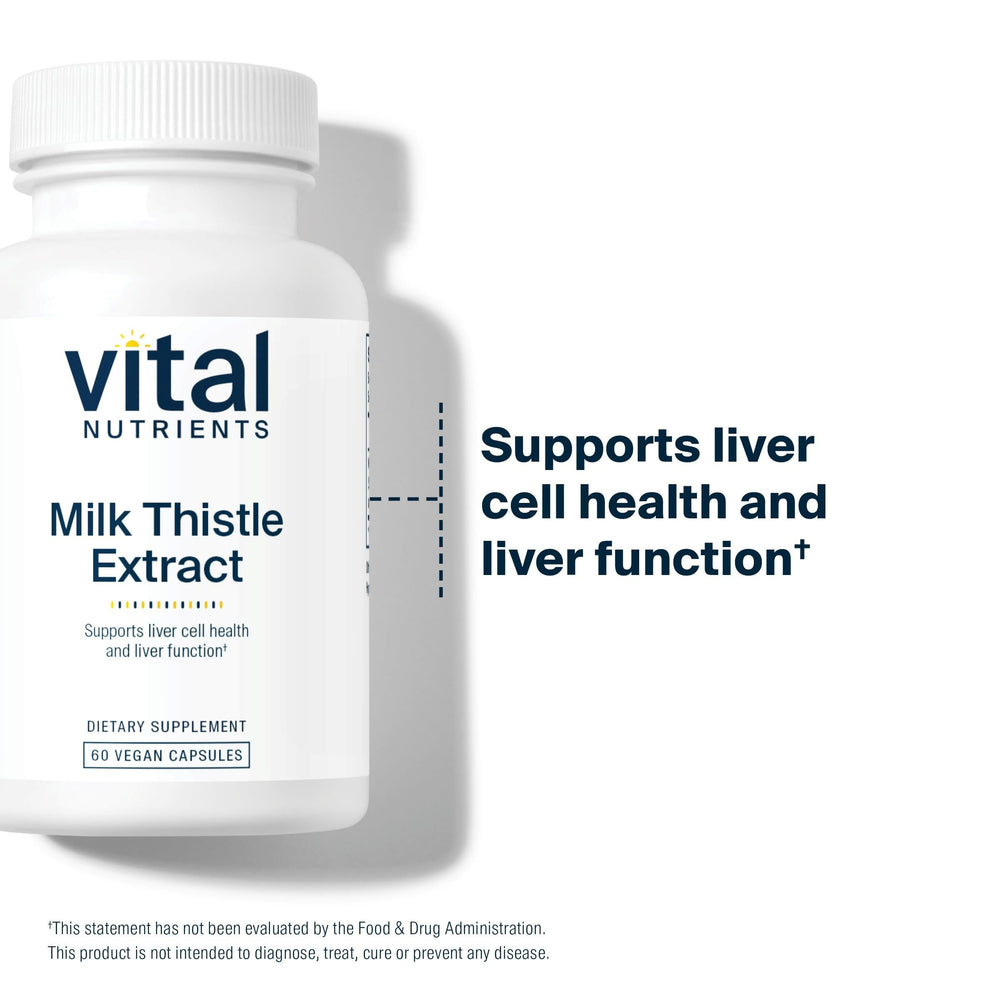 Graphic illustrating liver health benefits from milk thistle