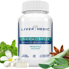 Liver Medic Candida Complex bottle with 120 capsules