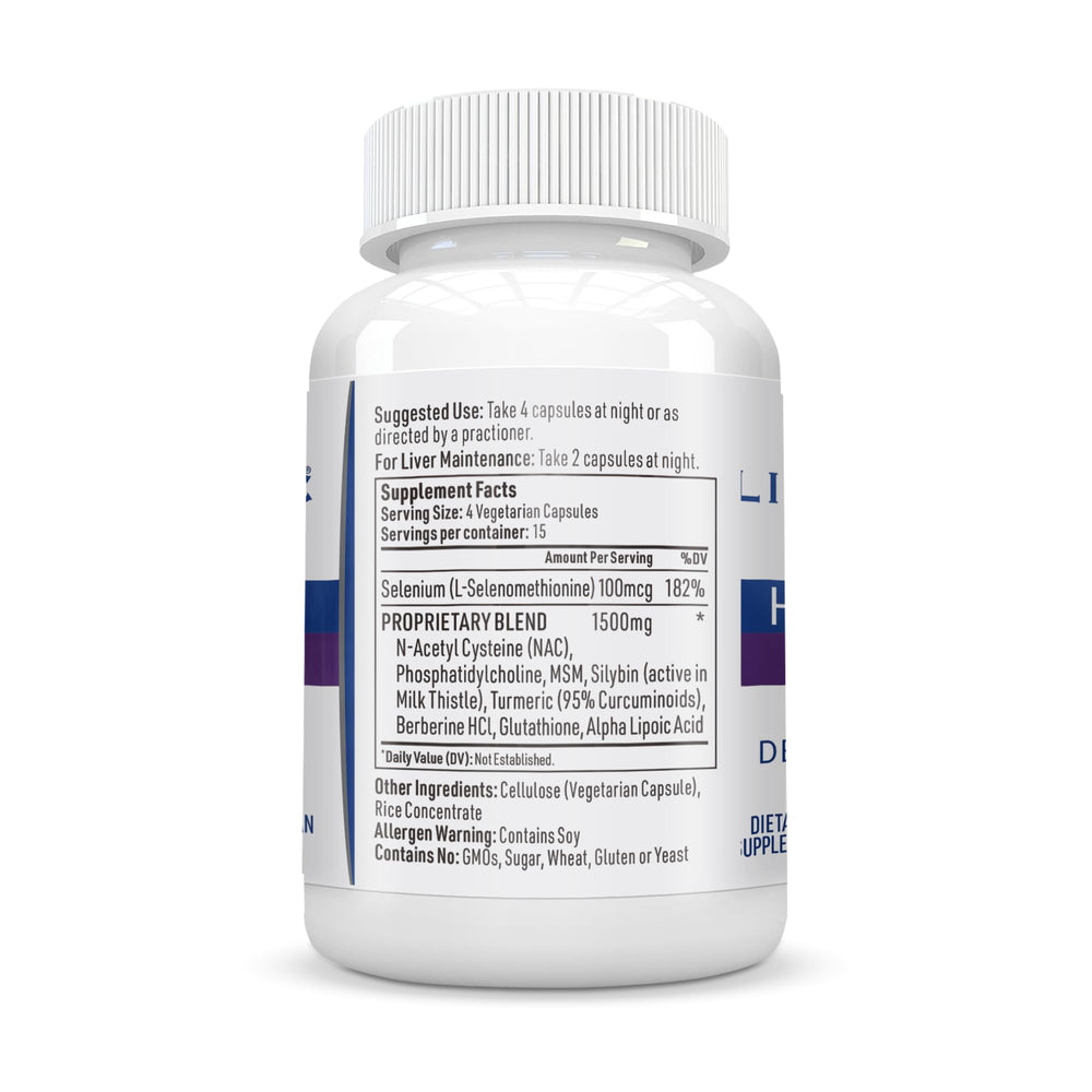 Liver Medic Hepatiben ingredients scan highlights Silybin, NAC and turmeric for antioxidant support.