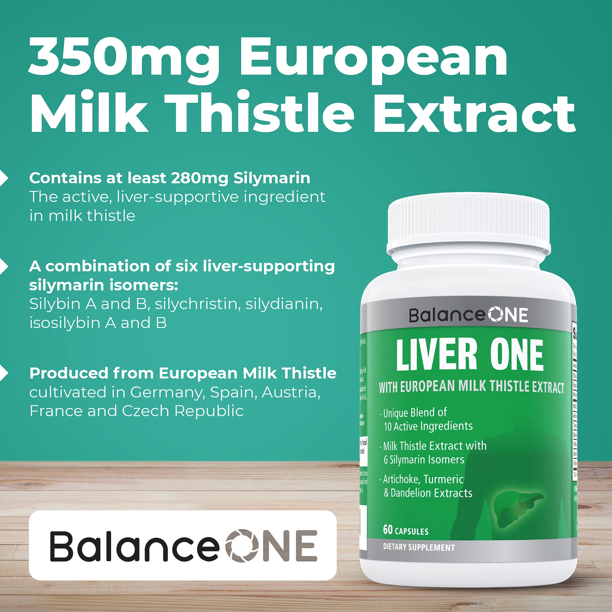 Liver One bottle label close-up
