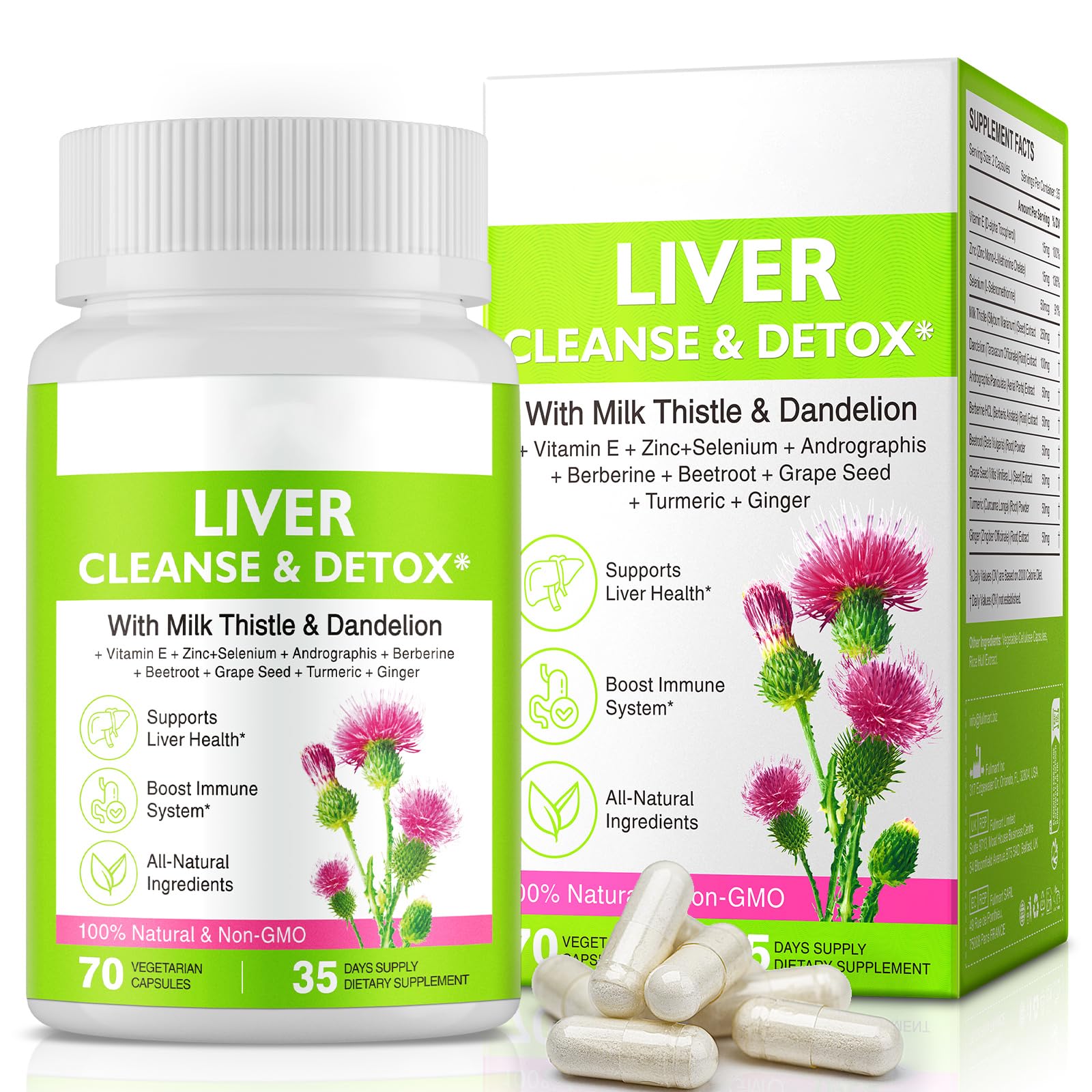 Liver Renew Cleanse Detox bottle with label