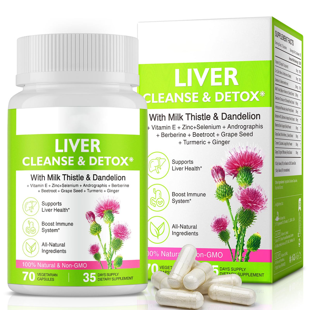 Liver Renew Cleanse Detox bottle with label