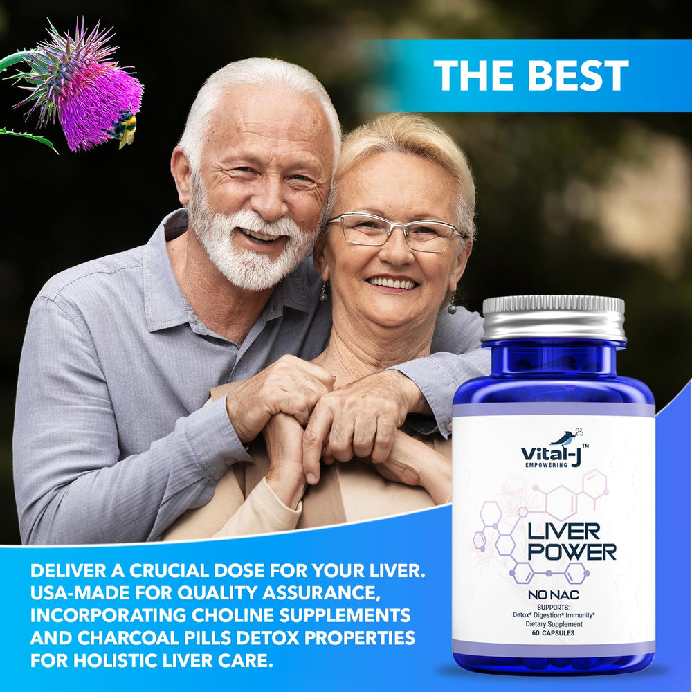 Lifestyle-ready bottle with capsules for daily liver support