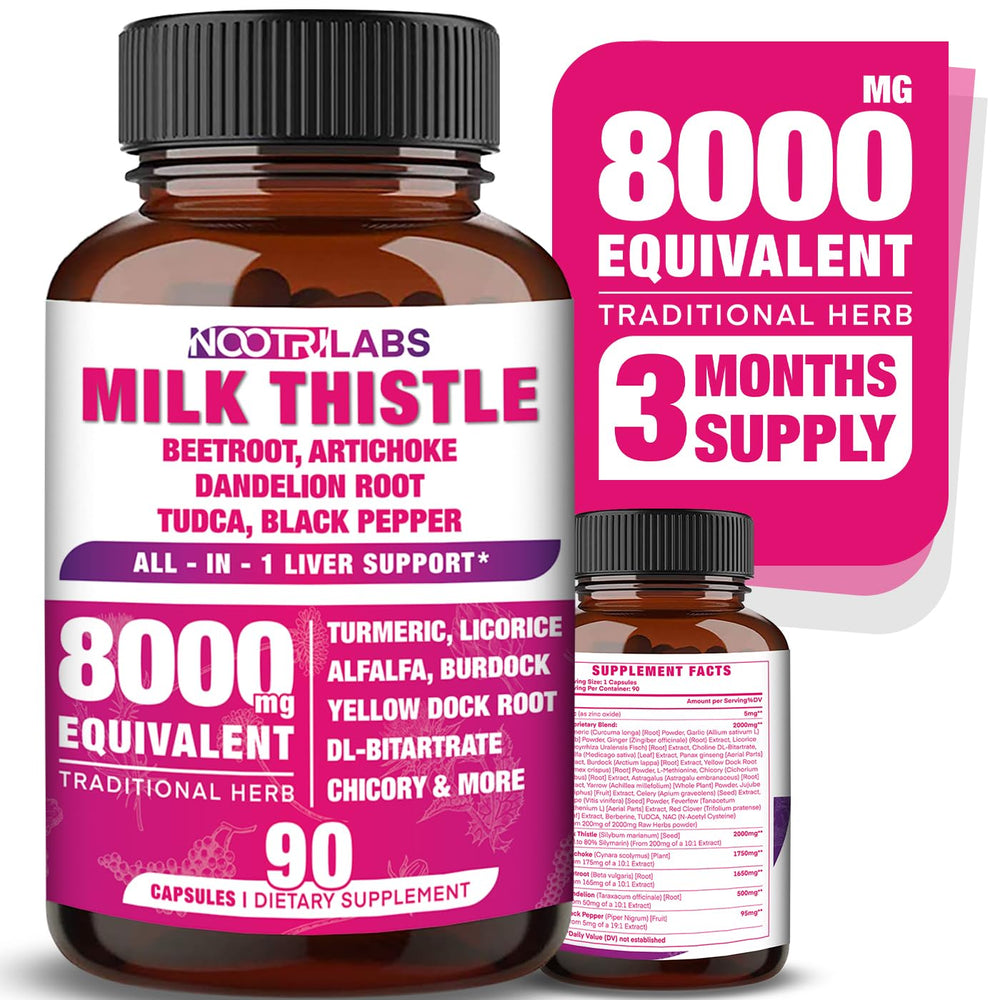Liver support bottle featuring Milk Thistle and NAC