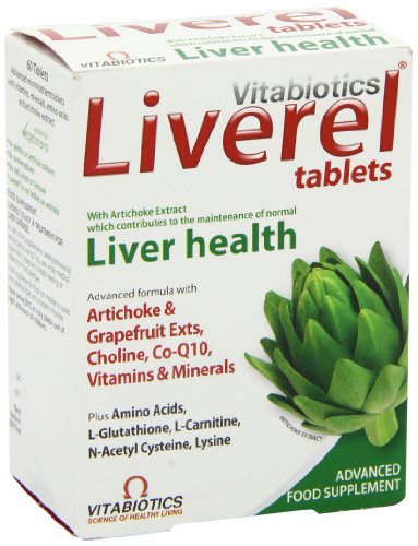 Close-up of Liverel ingredient list