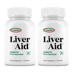 LIVERITE Liver Aid 2-Pack bottles with label on white background