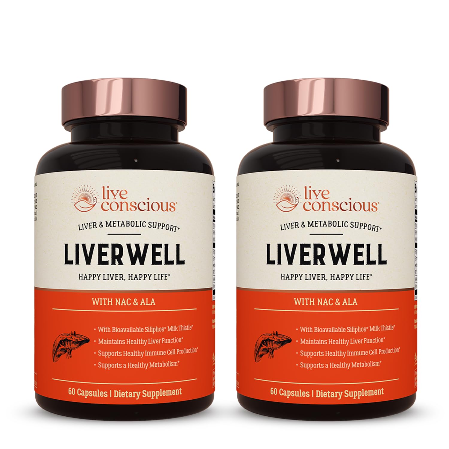 LiverWell 2-pack bottle front and label