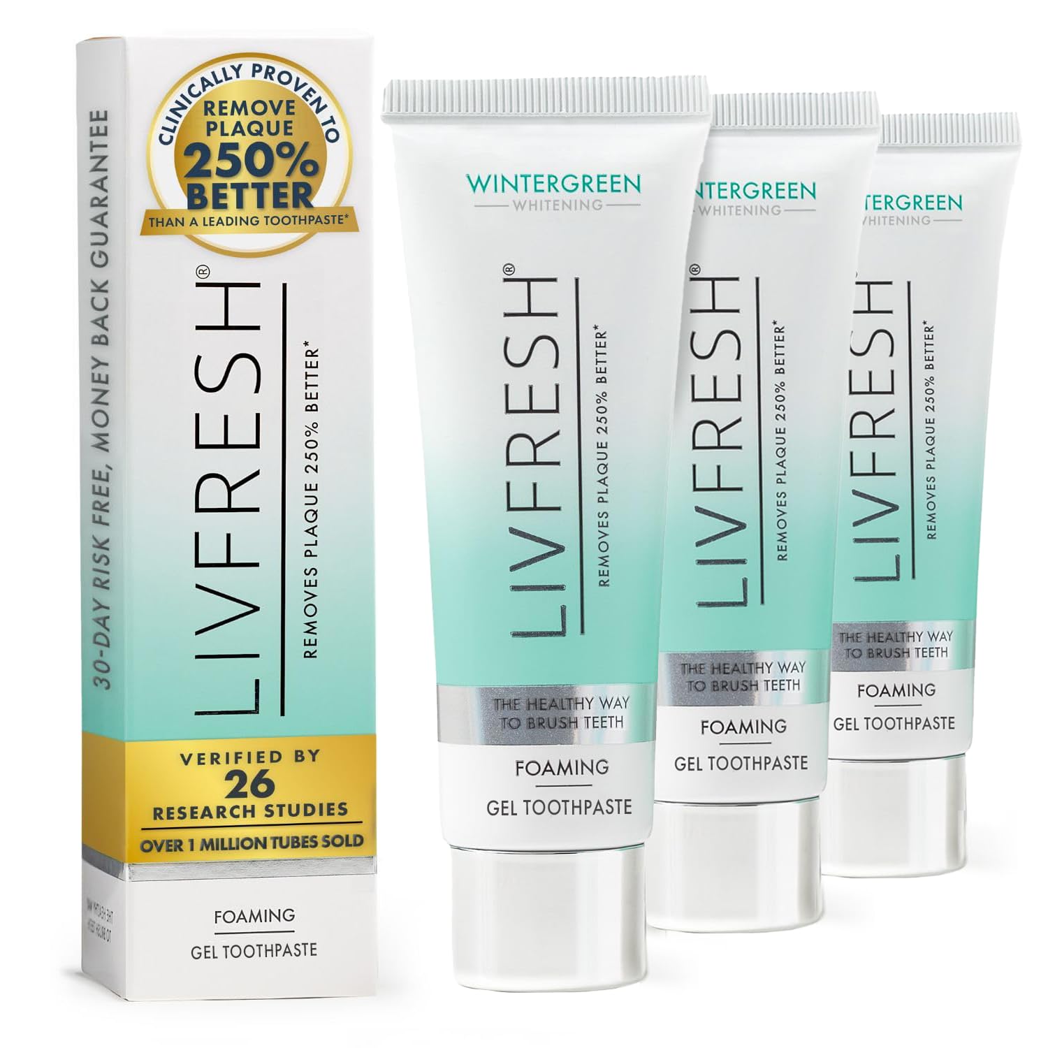 LIVFRESH Wintergreen Toothpaste Gel bottle