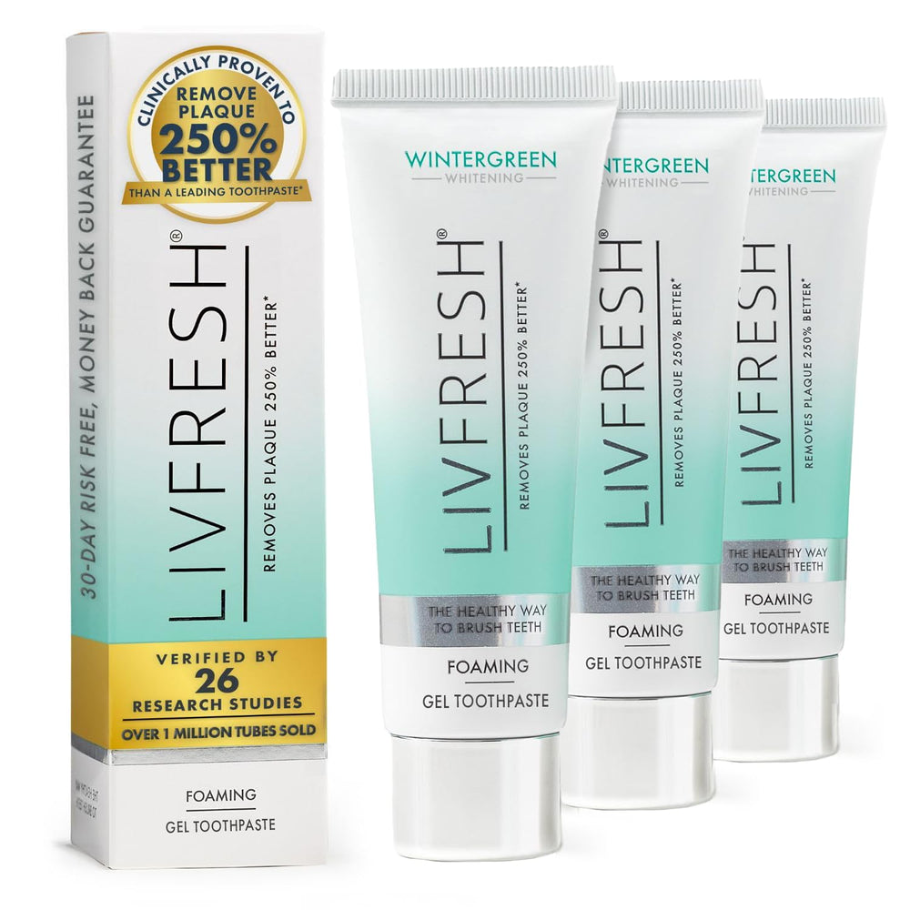 LIVFRESH Wintergreen Toothpaste Gel bottle