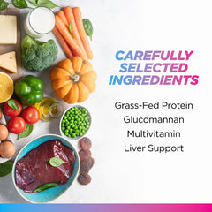 Close-up of scoop pouring Livingood Daily Collagen + Multi powder