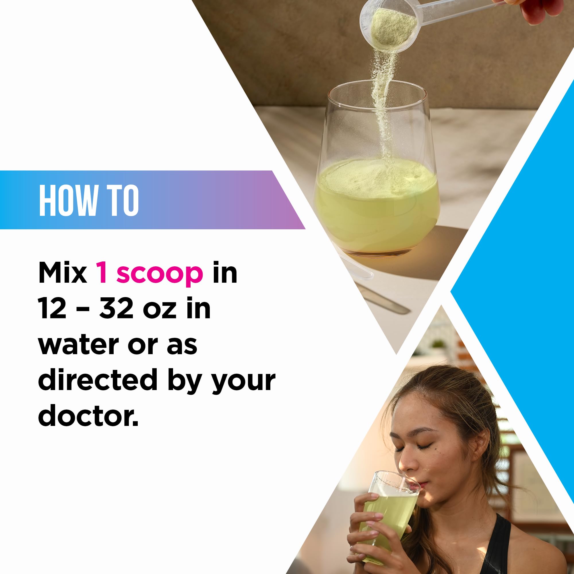 Livingood Daily Electrolytes dissolving in water with bright flavor release.