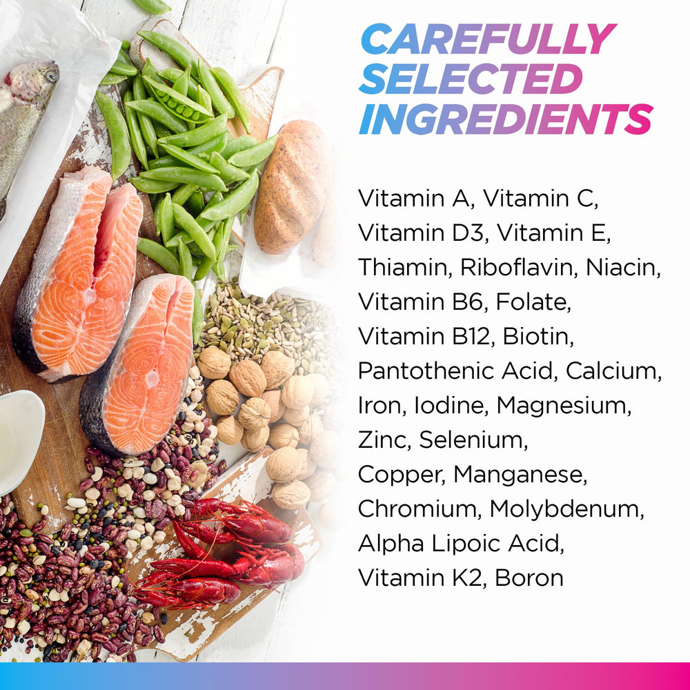 Illustration of methylated 25-in-1 formula of Livingood Daily multivitamin