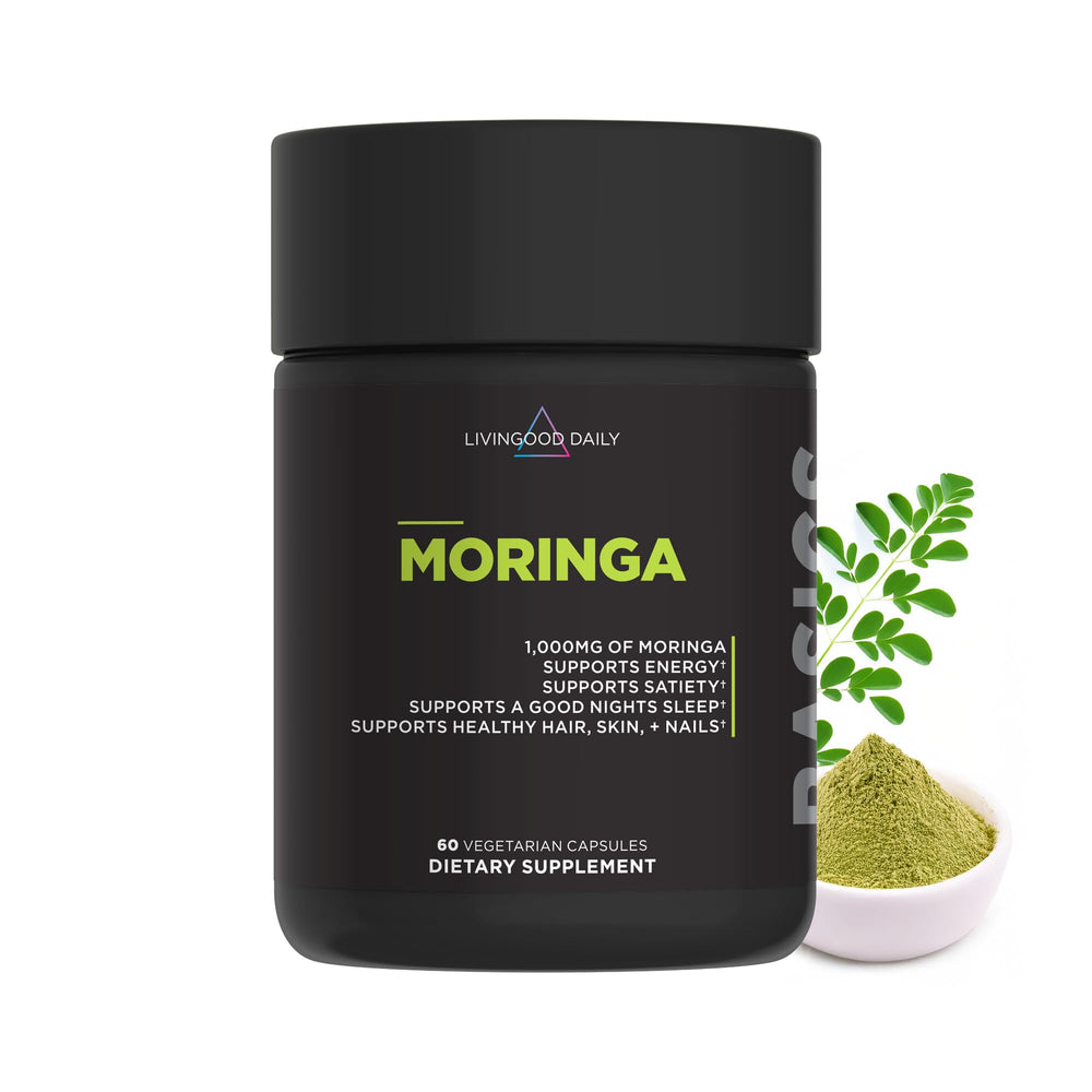 Livingood Daily Moringa Capsules bottle front