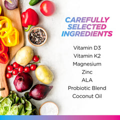 60 capsules bottle on a white background