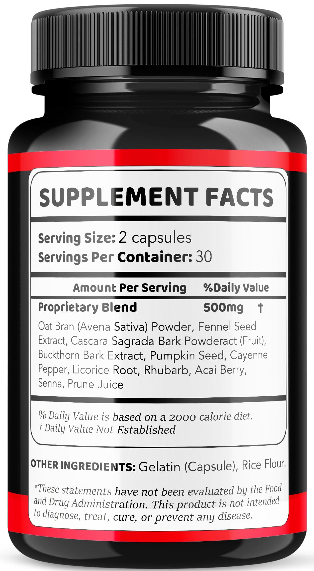 LIVORKA Erecpower nutrition panel highlighting all-natural ingredients