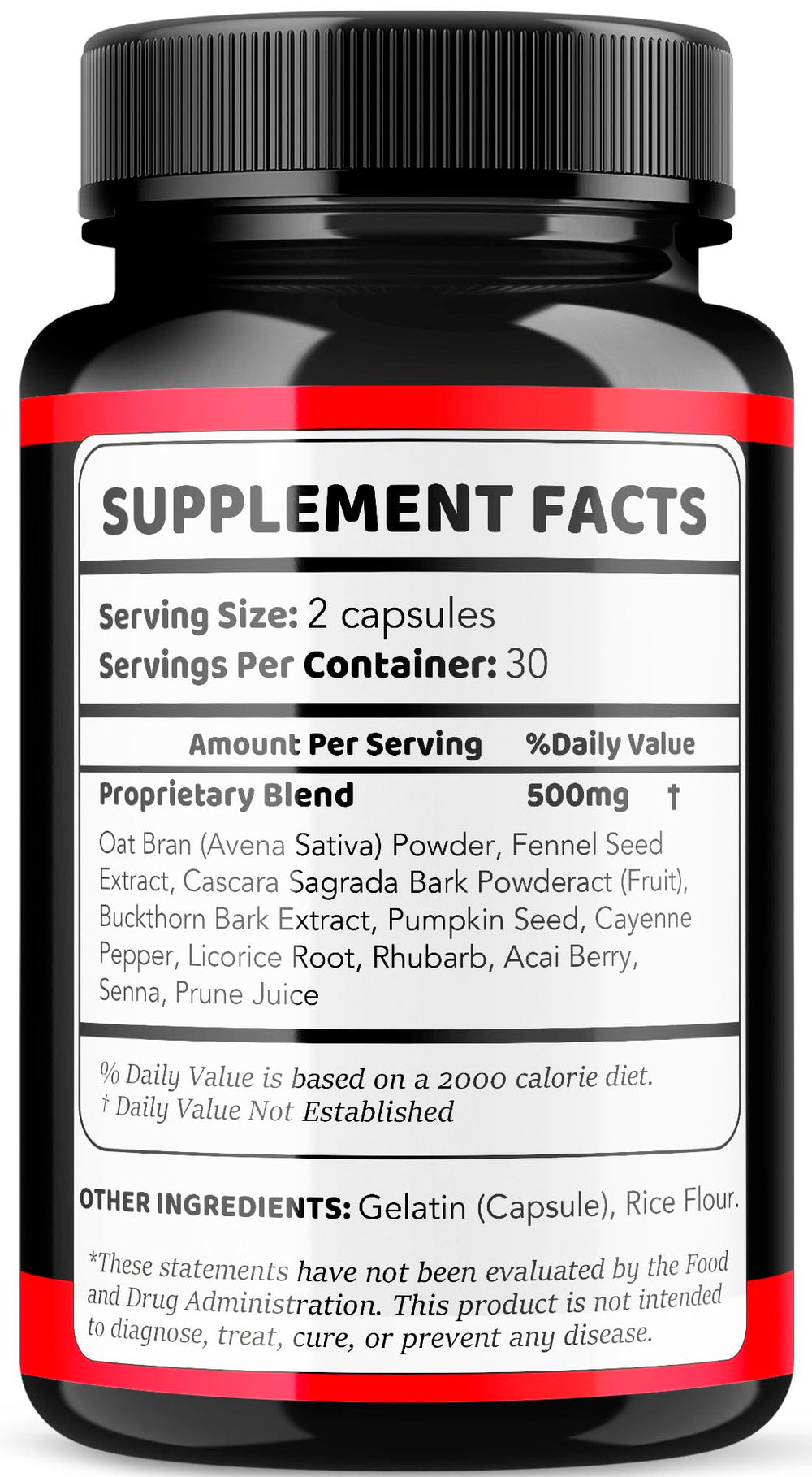 LIVORKA Erecpower nutrition panel highlighting all-natural ingredients