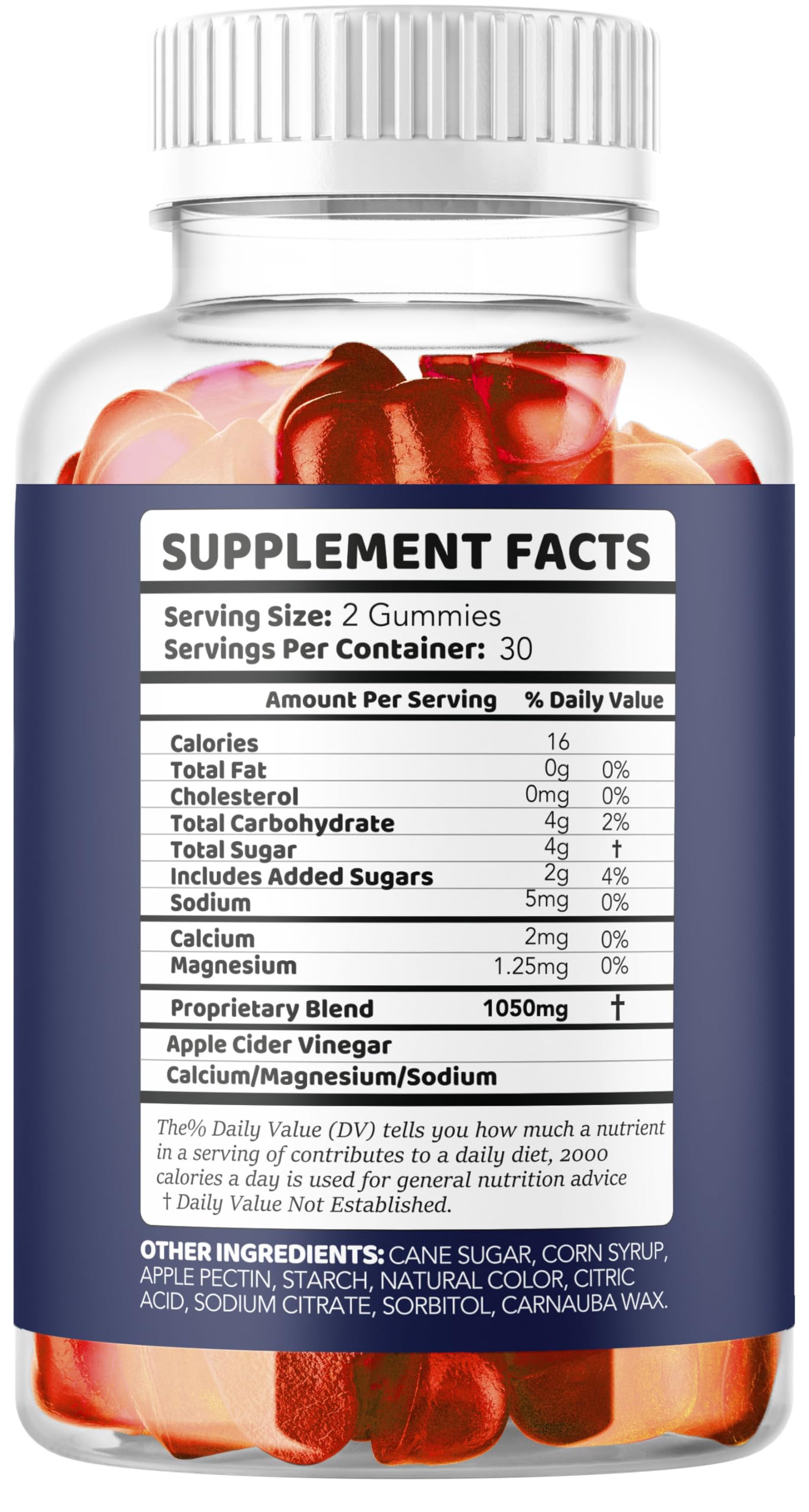 60 gummies per bottle Health Rise Keto ACV Gummy packaging