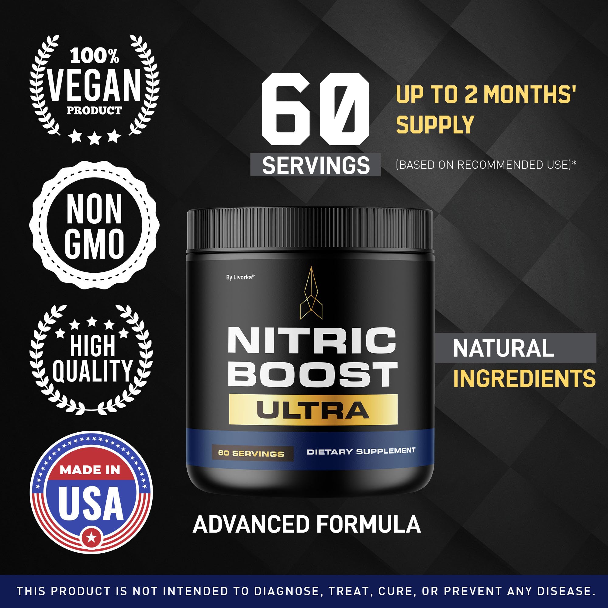 LIVORKA Nitric Boost Ultra Purple Powder shaken with water for quick daily energy.