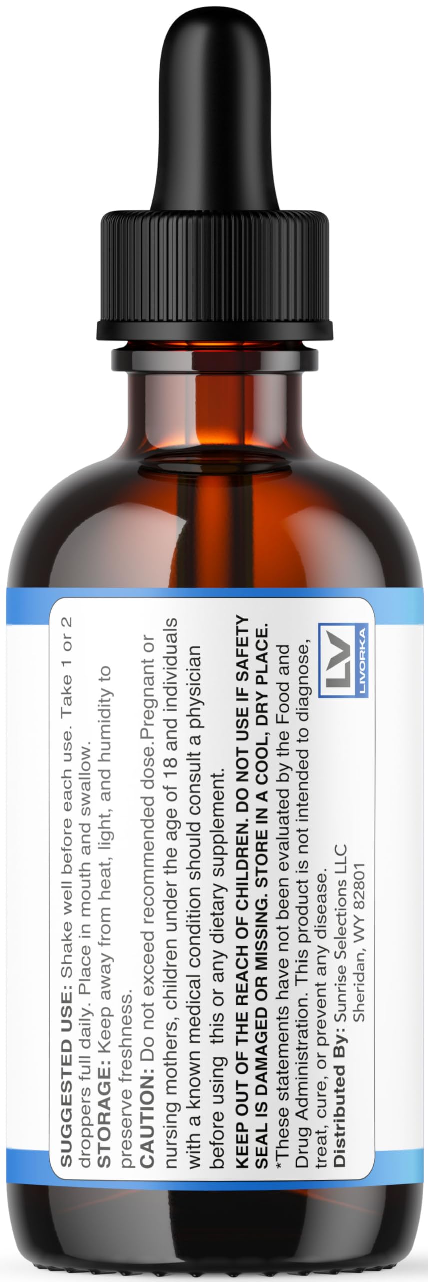 Sugar Reverse Drops ingredients label