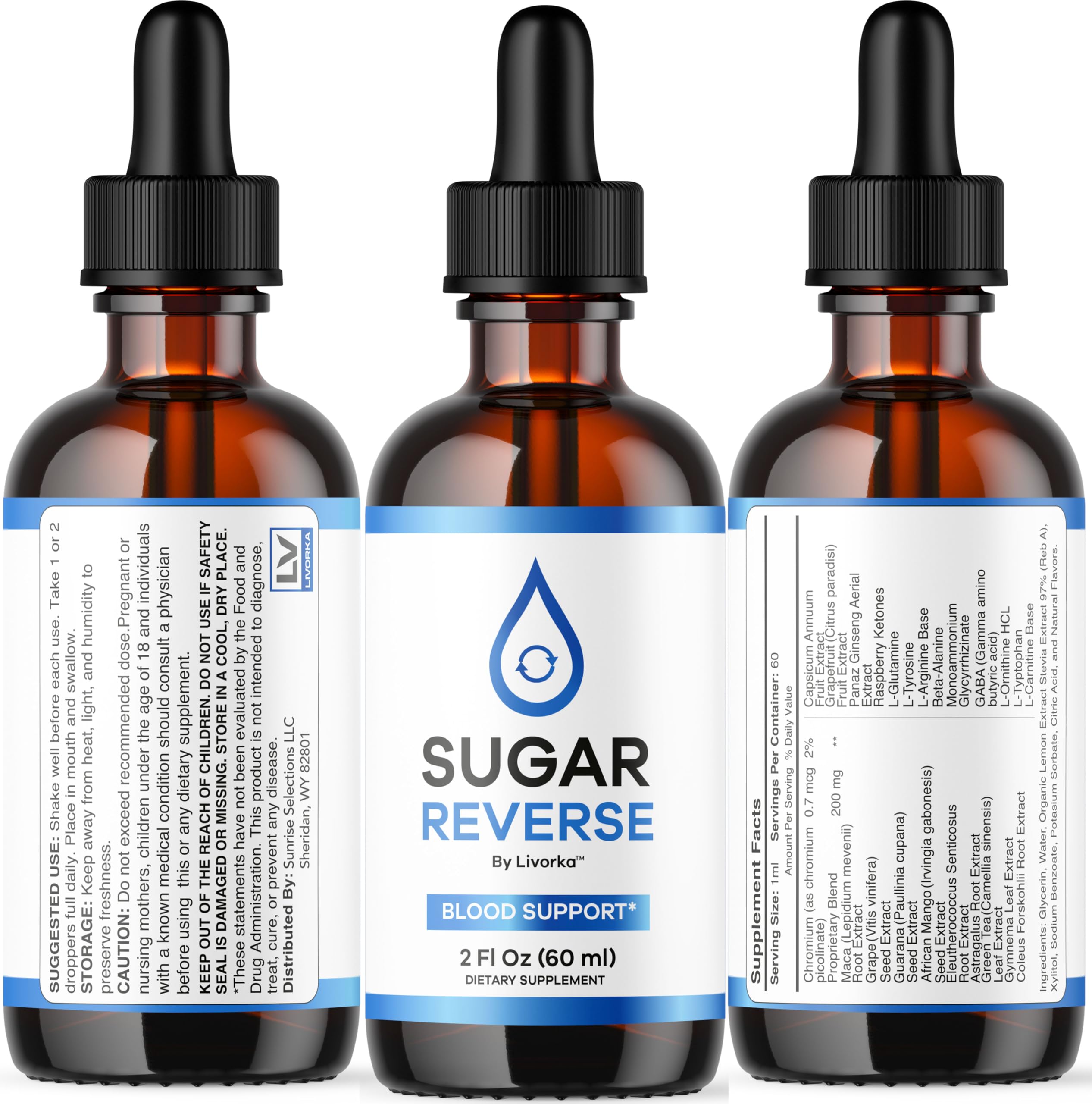 LIVORKA Sugar Reverse Drops official branding and logo