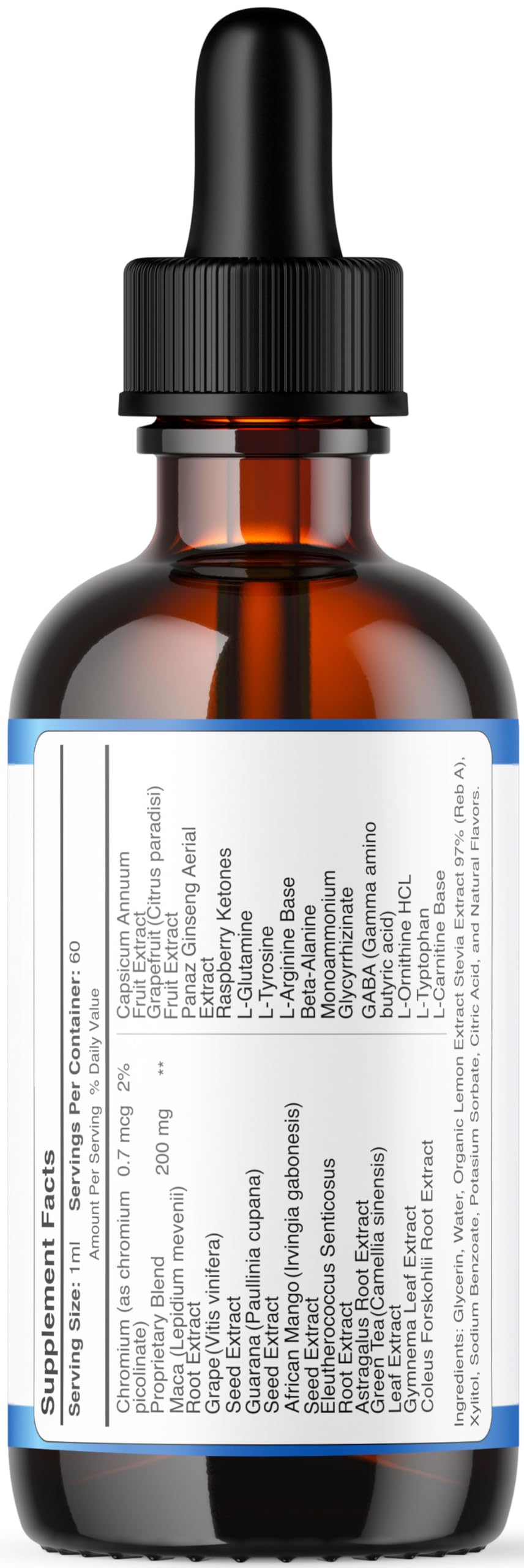 Usage instructions image for Sugar Reverse Drops Liquid Supplement