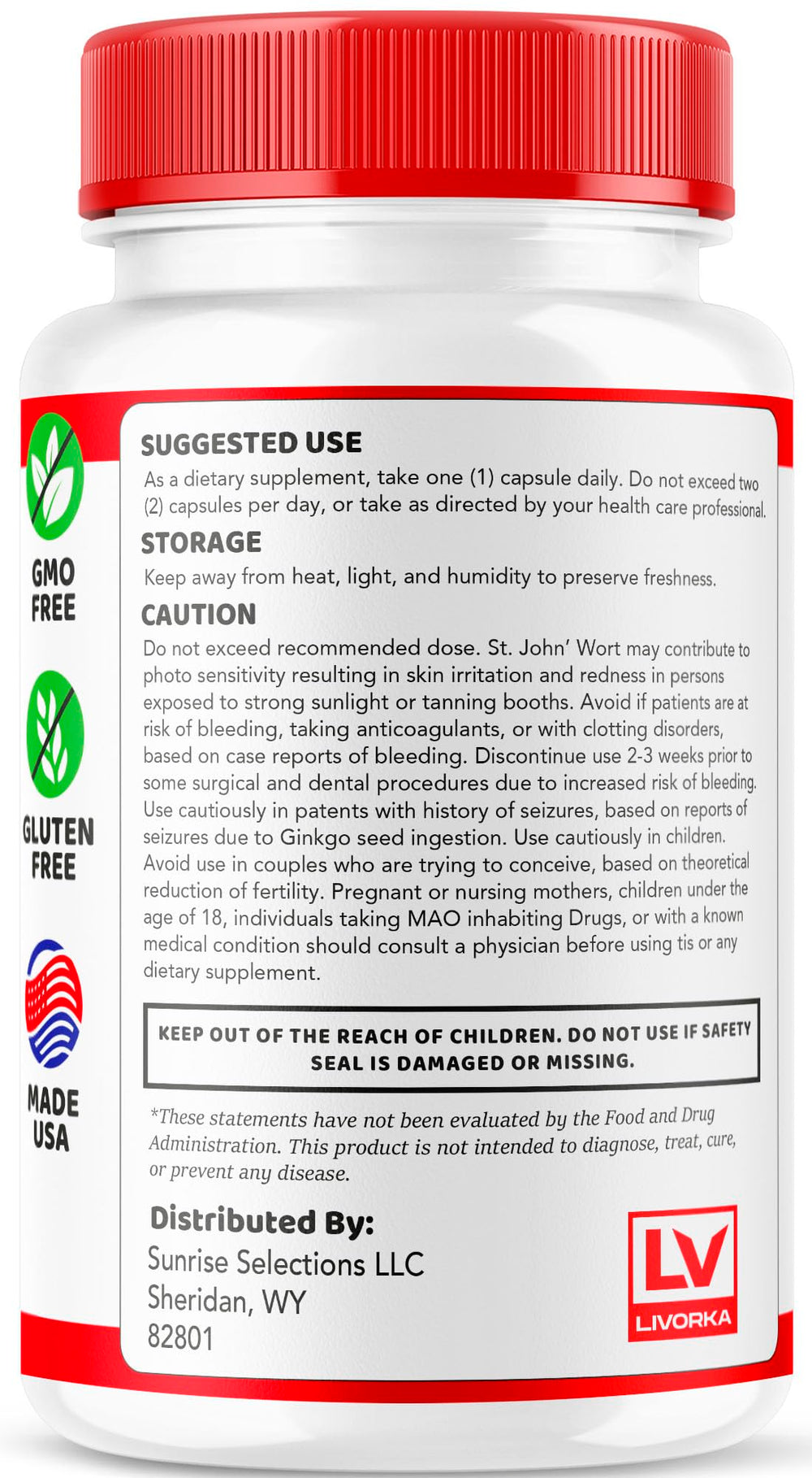 Vegan and Non-GMO icons on packaging